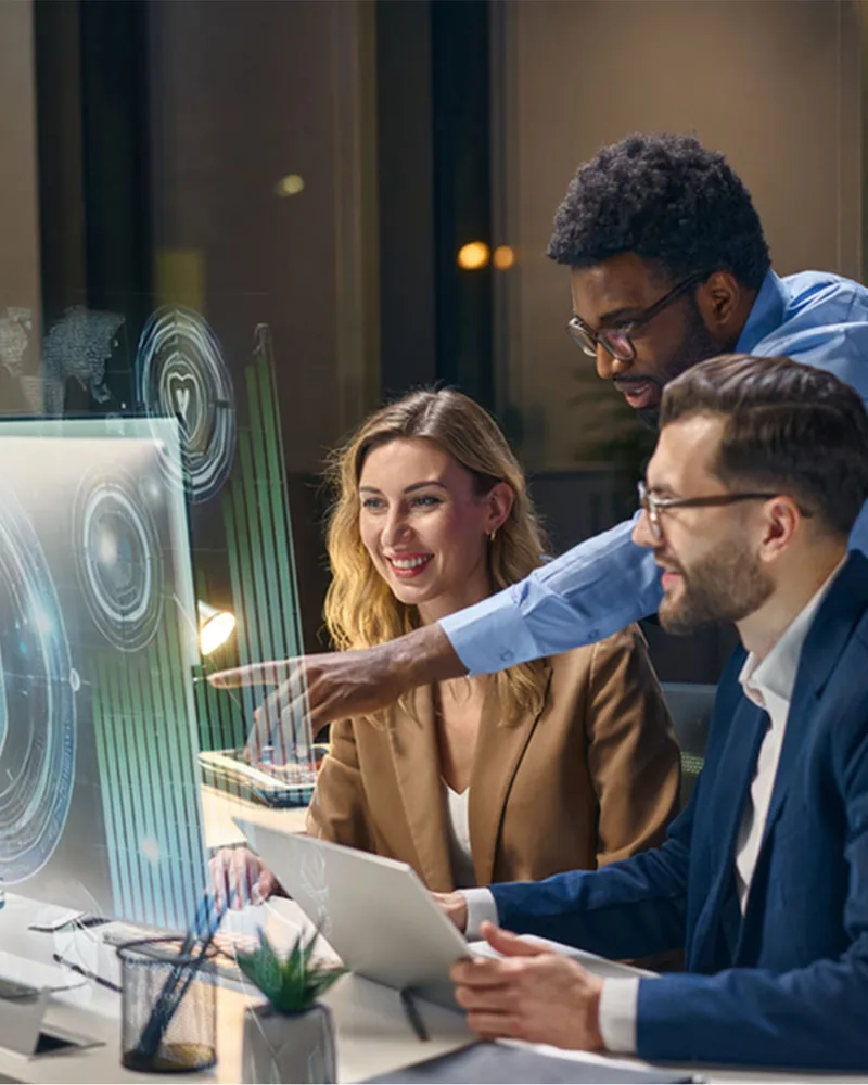 Logikmind engineers reviewing a client environment
